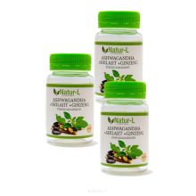 ASHWAGANDHA + SHILAJIT + GINZENG - 3 darabos csomag
