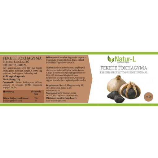 FEKETE FOKHAGYMA - A szagtalan szívvédelem - 3 db
